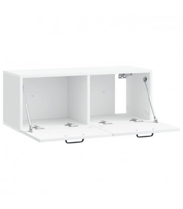 vidaXL Wall-Mounted TV Cabinet White 78.5 x 31 x 30 cm Engineered Wood — Size: 78.5 x 31 cm — V0672203218