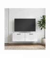 vidaXL Wall-Mounted TV Cabinet White 98 x 31 x 30 cm Engineered Wood — Size: 98 x 31 cm — V0672203220