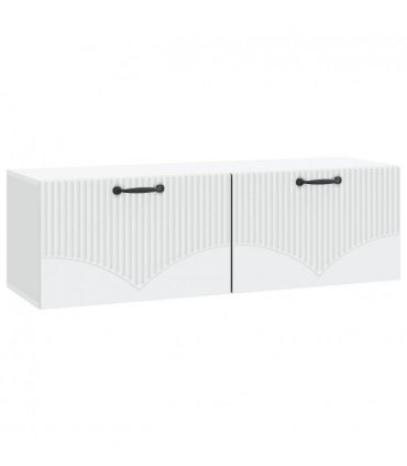 vidaXL Wall-Mounted TV Cabinet White 98 x 31 x 30 cm Engineered Wood — Size: 98 x 31 cm — V0672203220