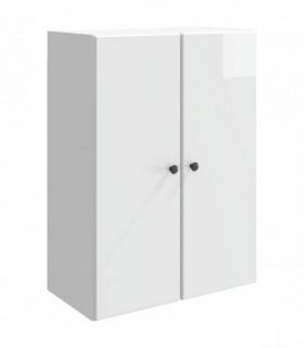 vidaXL Wall-Mounted Cabinet High Gloss White 66 x 34.5 x 90 cm — V0672203224