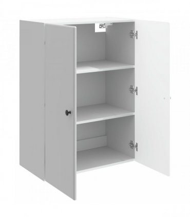 vidaXL Wall-Mounted Cabinet High Gloss White 66 x 34.5 x 90 cm — V0672203224