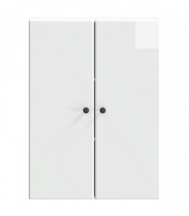 vidaXL Wall-Mounted Cabinet High Gloss White 66 x 34.5 x 90 cm — V0672203224