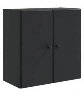 vidaXL Wall-Mounted Cabinet Black 59 x 31 x 60 cm Engineered Wood — V0672203230