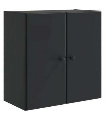 vidaXL Wall-Mounted Cabinet Black 59 x 31 x 60 cm Engineered Wood — V0672203230