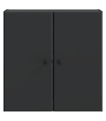 vidaXL Wall-Mounted Cabinet Black 59 x 31 x 60 cm Engineered Wood — V0672203230