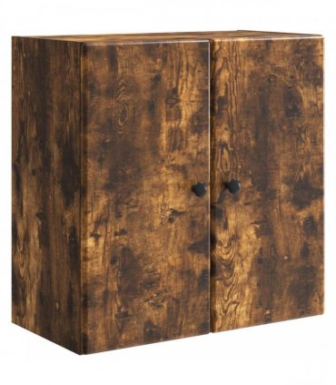 vidaXL Wall-Mounted Cabinet Smoked Oak 59 x 31 x 60 cm Engineered Wood — V0672203231
