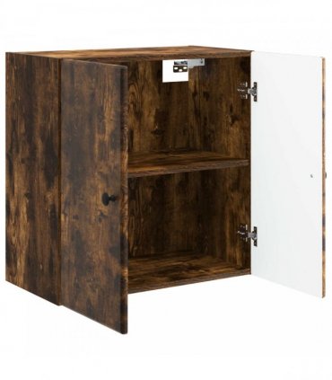 vidaXL Wall-Mounted Cabinet Smoked Oak 59 x 31 x 60 cm Engineered Wood — V0672203231