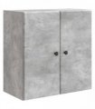 vidaXL Wall-Mounted Cabinet Concrete Grey 59 x 31 x 60 cm — V0672203240