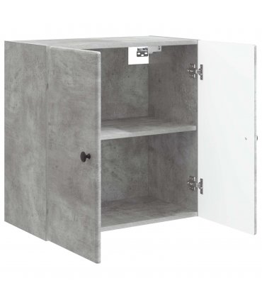 vidaXL Wall-Mounted Cabinet Concrete Grey 59 x 31 x 60 cm — V0672203240