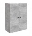 vidaXL Wall-Mounted Cabinet Concrete Grey 66 x 34.5 x 90 cm — V0672203245