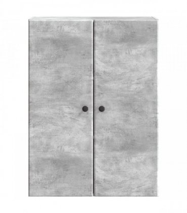 vidaXL Wall-Mounted Cabinet Concrete Grey 66 x 34.5 x 90 cm — V0672203245