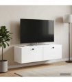 vidaXL Wall-Mounted TV Cabinet 98 x 31 x 30 cm White Engineered Wood — Size: 98 x 31 cm