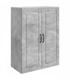 vidaXL Wall-Mounted Cabinet Concrete Grey 66 x 34.5 x 90 cm — V0672203255
