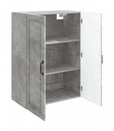 vidaXL Wall-Mounted Cabinet Concrete Grey 66 x 34.5 x 90 cm — V0672203255