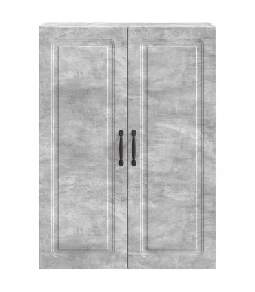 vidaXL Wall-Mounted Cabinet Concrete Grey 66 x 34.5 x 90 cm — V0672203255