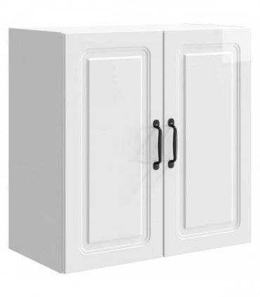 vidaXL Wall-Mounted Cabinet High Gloss White 59 x 31 x 60 cm — V0672203256