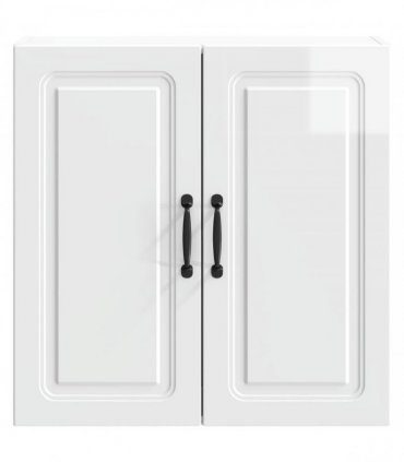 vidaXL Wall-Mounted Cabinet High Gloss White 59 x 31 x 60 cm — V0672203256