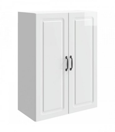 vidaXL Wall-Mounted Cabinet High Gloss White 66 x 34.5 x 90 cm — V0672203264