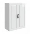 vidaXL Wall-Mounted Cabinet High Gloss White 66 x 34.5 x 90 cm — V0672203264