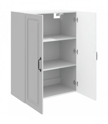 vidaXL Wall-Mounted Cabinet High Gloss White 66 x 34.5 x 90 cm — V0672203264