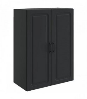 vidaXL Wall-Mounted Cabinet Black 66 x 34.5 x 90 cm Engineered Wood — V0672203268