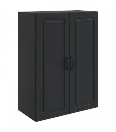 vidaXL Wall-Mounted Cabinet Black 66 x 34.5 x 90 cm Engineered Wood — V0672203268