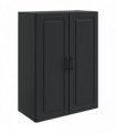 vidaXL Wall-Mounted Cabinet Black 66 x 34.5 x 90 cm Engineered Wood — V0672203268