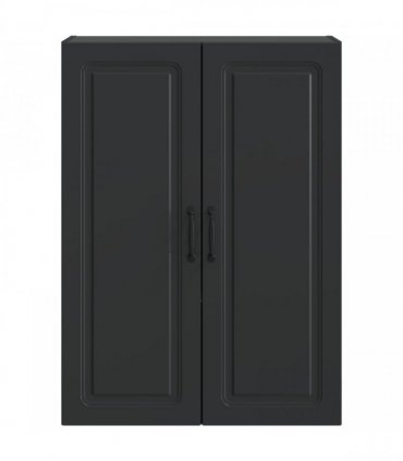 vidaXL Wall-Mounted Cabinet Black 66 x 34.5 x 90 cm Engineered Wood — V0672203268