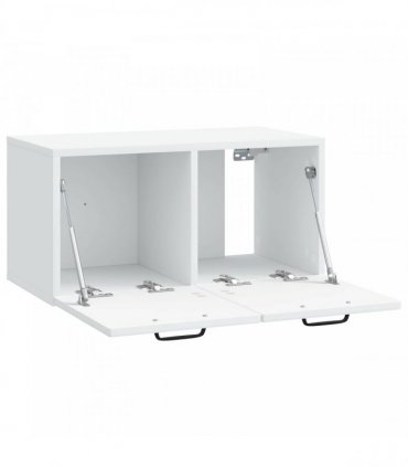 vidaXL Wall-Mounted TV Cabinet White 59.5 x 31 x 30 cm Engineered Wood — Size: 59.5 x 31 cm — V0672203282