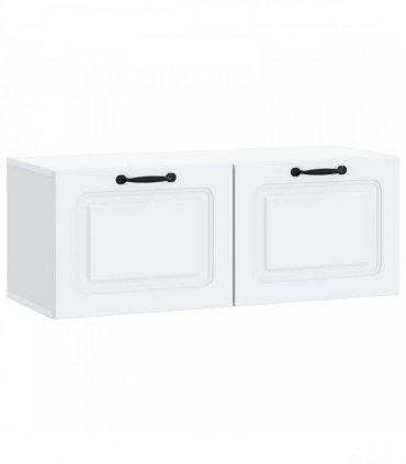 vidaXL Wall-Mounted TV Cabinet White 78.5 x 31 x 30 cm Engineered Wood — Size: 78.5 x 31 cm — V0672203286