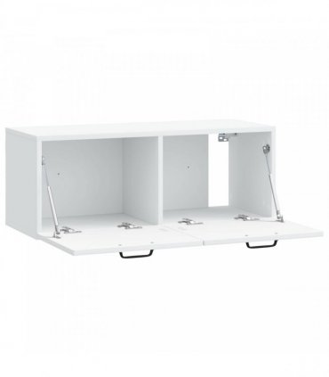 vidaXL Wall-Mounted TV Cabinet White 78.5 x 31 x 30 cm Engineered Wood — Size: 78.5 x 31 cm — V0672203286