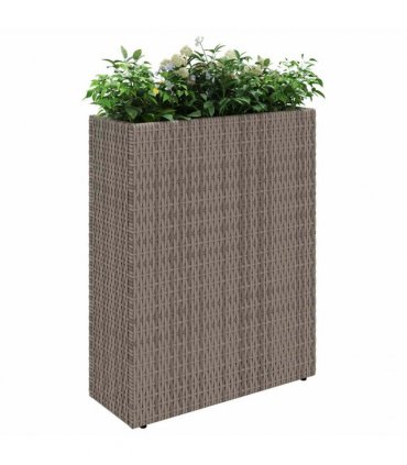 vidaXL Tall Planter 55 x 22 x 70 cm Yes — Colour: Grey