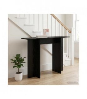 vidaXL Console Table Black Oak 100 x 30 x 75 cm Engineered Wood — V0672203368