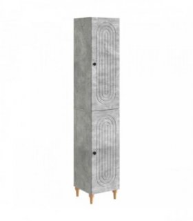 vidaXL Cabinet Set 2 pcs Concrete Grey Engineered Wood — V0672203417