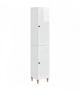 vidaXL Cabinet Set 2 pcs High Gloss White Engineered Wood — V0672203418