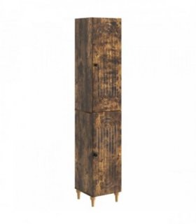 vidaXL Cabinet Set 2 pcs Smoked Oak Engineered Wood