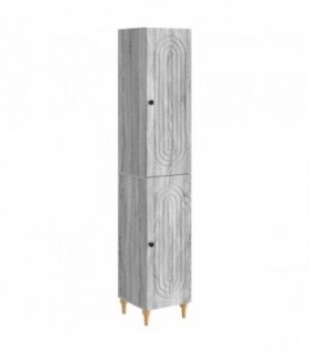 vidaXL Cabinet Set 2 pcs Grey Sonoma Engineered Wood
