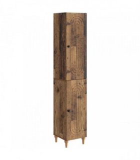 vidaXL Cabinet Set 2 pcs Old Wood Engineered Wood