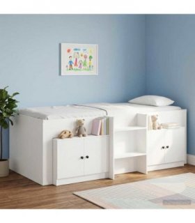 vidaXL Storage Cabinet for Loft Bed 2 pcs White 66 x 35 x 48 cm