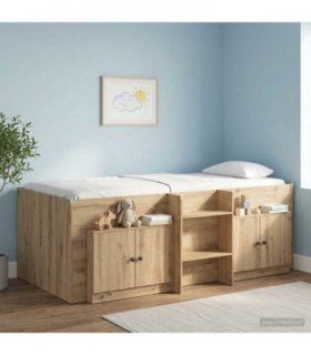 vidaXL Storage Cabinet for Loft Bed 2 pcs Artisan Oak 66 x 35 x 48 cm