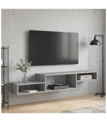 vidaXL Wall-mounted TV Cabinet Wall-Mounted Grey Sonoma — V0672203761