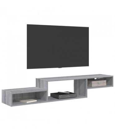 vidaXL Wall-mounted TV Cabinet Wall-Mounted Grey Sonoma — V0672203761