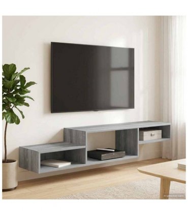 vidaXL Wall-mounted TV Cabinet Wall-Mounted Grey Sonoma — V0672203761