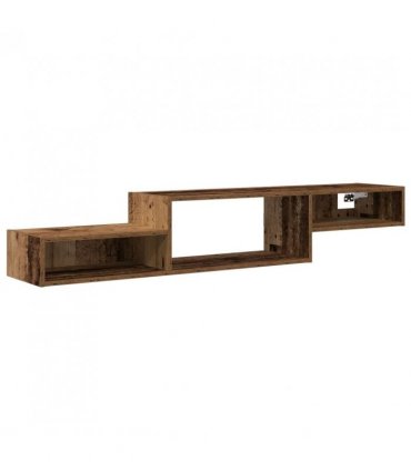 vidaXL Wall-mounted TV Cabinet Wall-Mounted Old Wood 150 x 28 x 26 cm