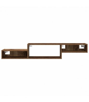 vidaXL Wall-mounted TV Cabinet Wall-Mounted Old Wood 150 x 28 x 26 cm