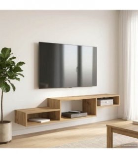 vidaXL Wall-mounted TV Cabinet Wall-Mounted Artisan Oak — V0672203763