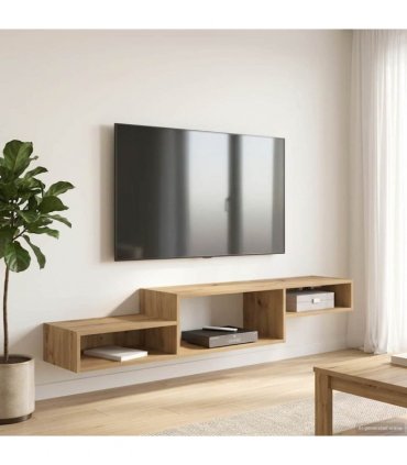 vidaXL Wall-mounted TV Cabinet Wall-Mounted Artisan Oak — V0672203763