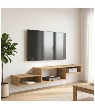 vidaXL Wall-mounted TV Cabinet Wall-Mounted Artisan Oak — V0672203763