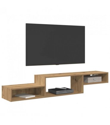vidaXL Wall-mounted TV Cabinet Wall-Mounted Artisan Oak — V0672203763
