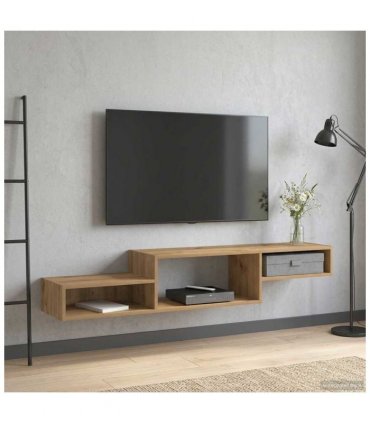 vidaXL Wall-mounted TV Cabinet Wall-Mounted Artisan Oak — V0672203763